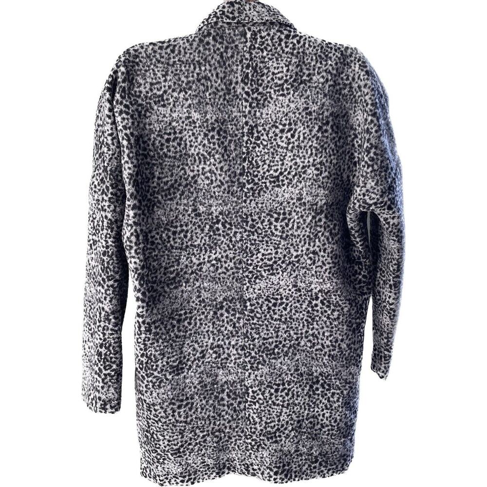 ASTR Black Gray Leopard Print Blazer Jacket Breasted Sz XS - Picture 2 of 9